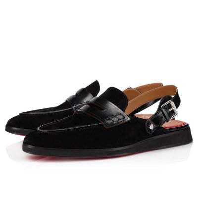 Alpargatas Tricoto Christian Louboutin Hombre - Negros - 1210661BK01